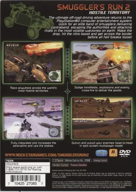 Smuggler's Run 2 - Hostile Territory box cover back